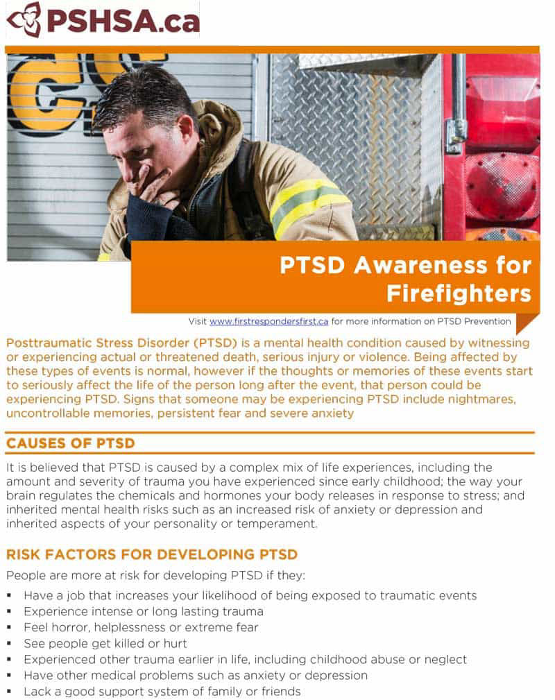 Public Services Health and Safety Association PTSD Awareness for