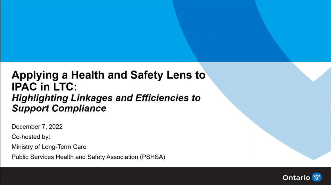 Public Services Health and Safety Association Applying a Health and